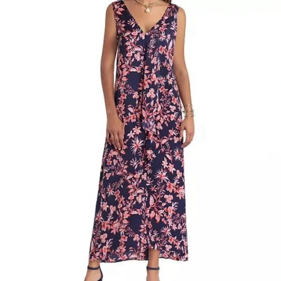 Gigi Parker | Dresses | Gigi Parker Sleeveless Cascade Maxi Dress In Floral Vine Eclipse Nwot | Poshmark Gigi Parker | Dresses | Gigi Parker Sleeveless Cascade Maxi Dress In Floral Vine Eclipse Nwot | Poshmark